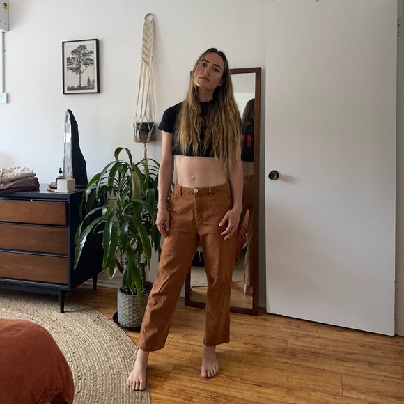 Brixton Pants - Pumpkin Orange Tailored Trousers